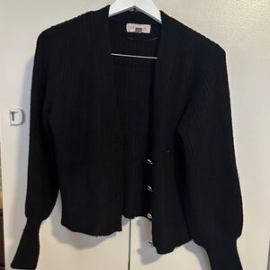PH5 Elegant Black Knit Cardigan